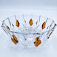 Vintage Echt Bleikristall Germany Gepresst Crystal Bowl Atomic Diamond Centerpiece Or Fruit/Serving Bowl Rare Find