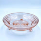 Vintage Anchor Hocking Pink Glass Footed Bowl Candy Dish