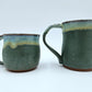 Studio Pottery Drip Glaze Mugs Set Of Two