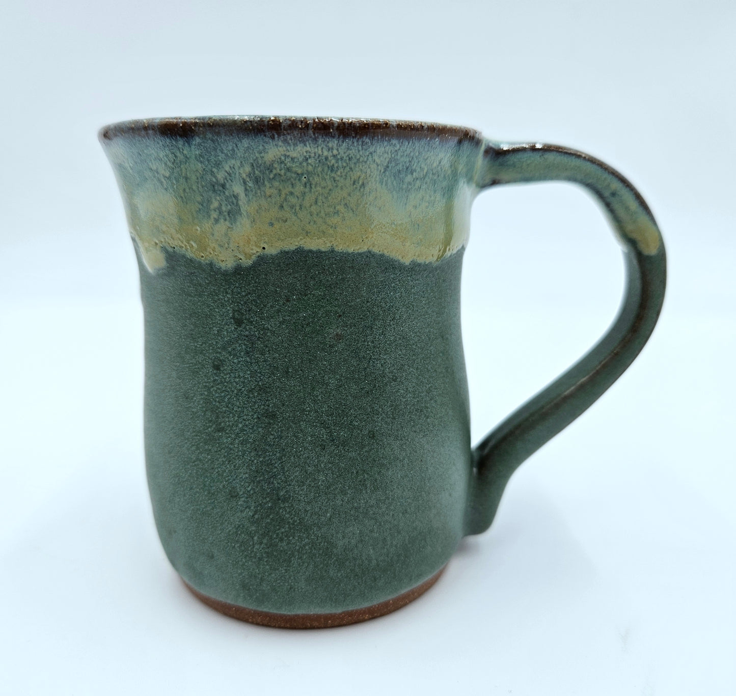 Studio Pottery Drip Glaze Mugs Set Of Two