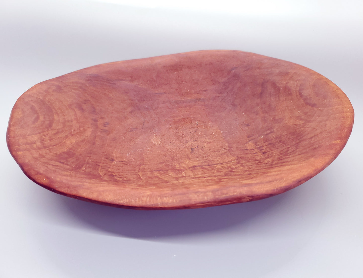 Rustic Primitive Chipped Solid Wood Bowl