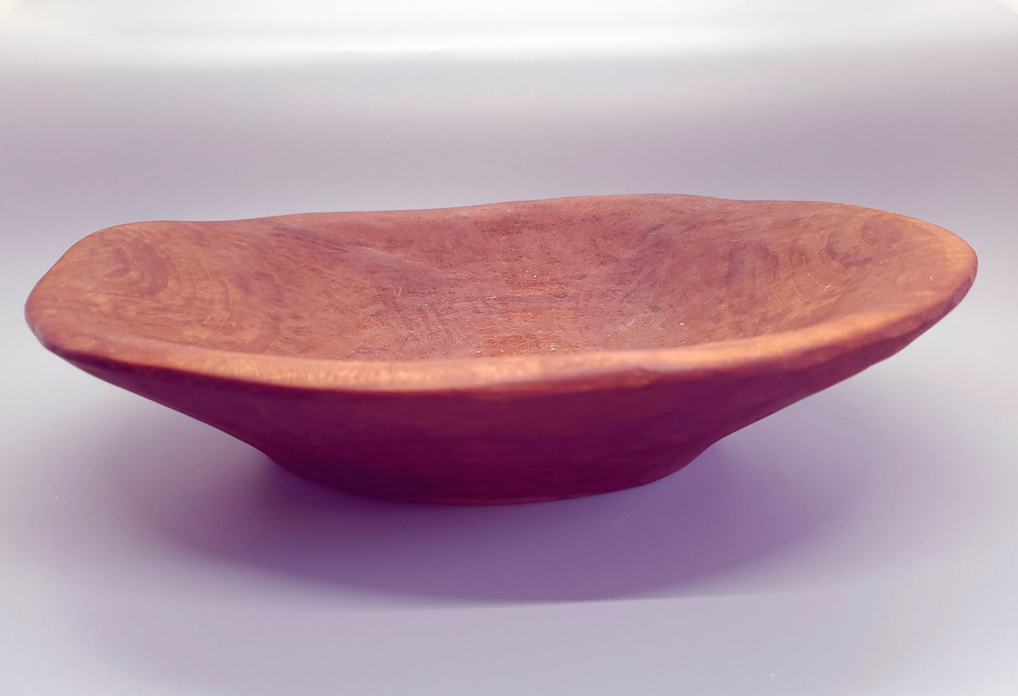 Rustic Primitive Chipped Solid Wood Bowl