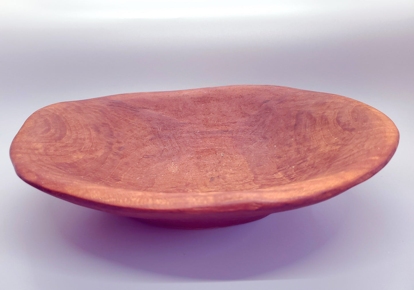 Rustic Primitive Chipped Solid Wood Bowl