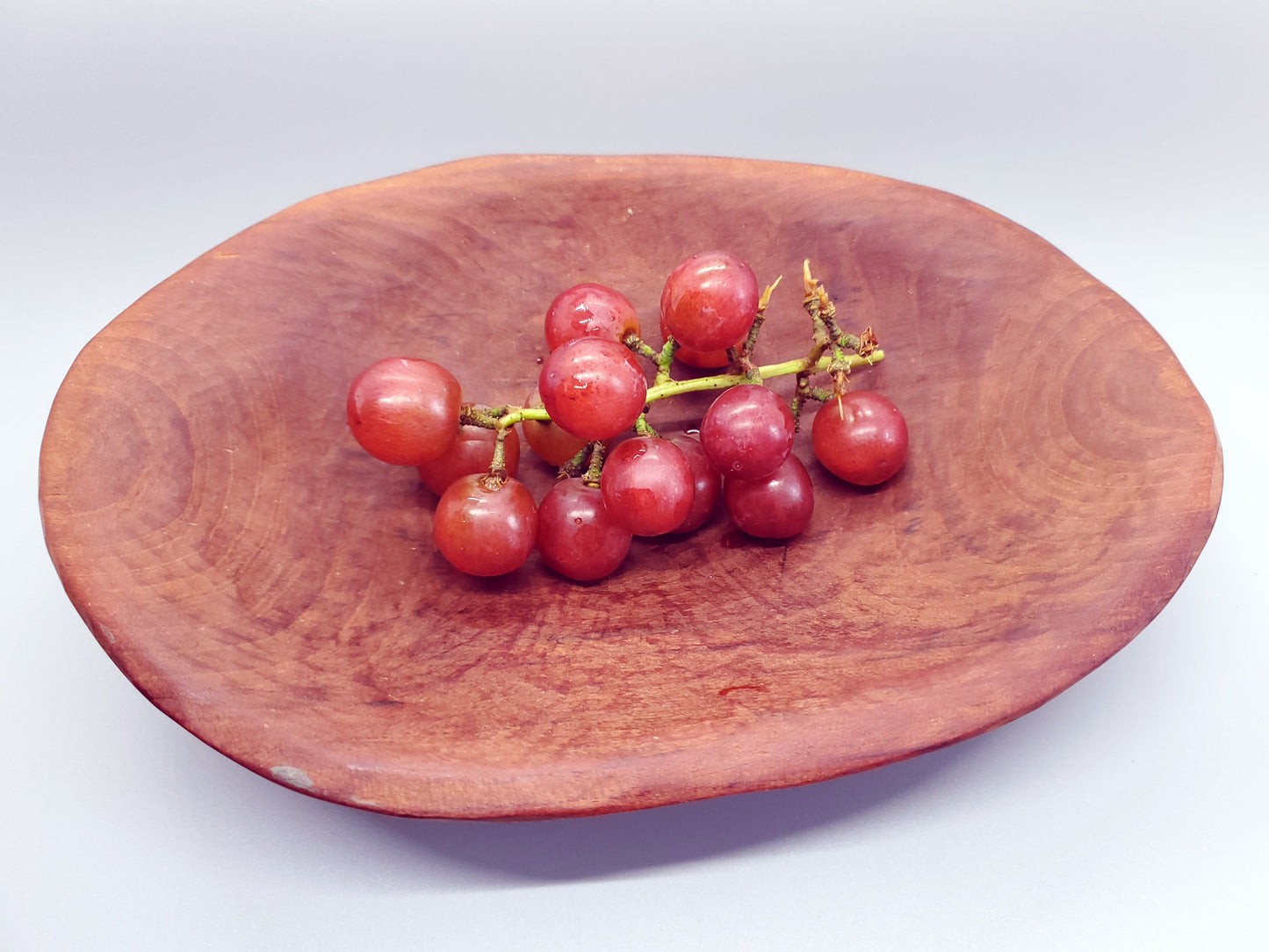 Rustic Primitive Chipped Solid Wood Bowl