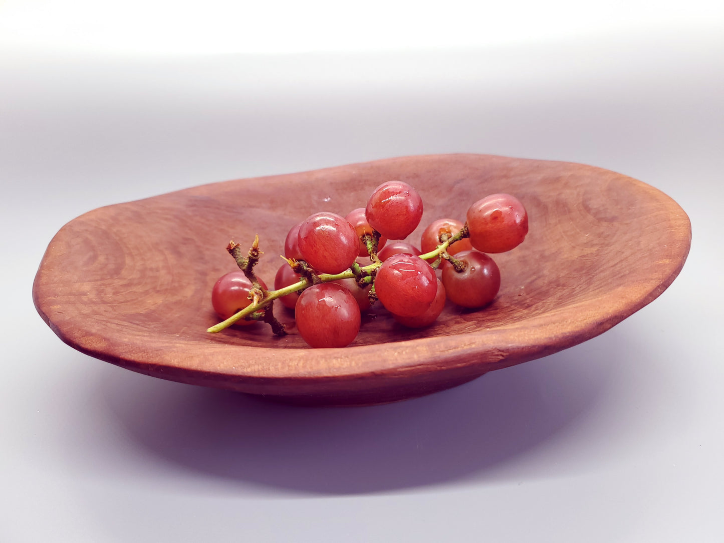 Rustic Primitive Chipped Solid Wood Bowl