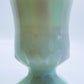 Boyd Glass Hopalong Cassidy Toothpick Holder Limited Edition With Maker's Mark Seafoam Green With Pink Hues