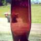 Blown Hand-Made Art Glass Vase In Purple Amethyst