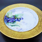 Antique or Vintage Hand-Painted Porcelain Bowl Made in Germany and Signed By The Artist With Weeping Gold Band