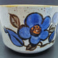 Mid Century Otagiri Japan Stoneware Soup Cappuccino Mug Oversized With Blue Flowers