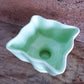 Vintage Hull Light Green Pottery Planter Jardiniere Wavy Pedestal