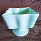 Vintage Hull Light Green Pottery Planter Jardiniere Wavy Pedestal