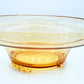 Gorgeous 1930's Vintage Honey Peach Orange Amber Console Bowl Great Fall Decoration