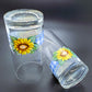 Vintage Libbey Glass Sunflower Tumblers Set of Two Fall Decoration