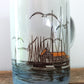 Otagiri or Otagiri Style Mid Century Mug Seagulls Sailboats Fishing Pier Nautical Scene Coffee Cup