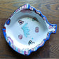 Merry Cox Studio Pottery Fish Bowl Hand Made Signed M. Cox Whimsical Art Pottery