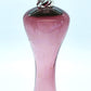 Amethyst Art Glass Vase Twisted Pedestal Ruffled Crimped Edge Purple