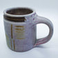 Studio Art Pottery Mug Found In Vermont Signed By The Artist Purples Tans