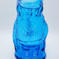 Art Glass George Washington Pitcher Vase Blue