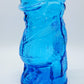 Art Glass George Washington Pitcher Vase Blue