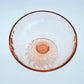 Vintage Pink Depression Glass Pedestal Candy Dish Or Bowl Swirled