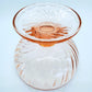 Vintage Pink Depression Glass Pedestal Candy Dish Or Bowl Swirled