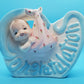 1960 Samson Importco Baby Cherub Planter Hand Painted Vintage Ceramic Jardiniere