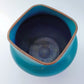 Art Pottery Vase Square Opening Signed By The Artist Redware Clay Found in Vermont