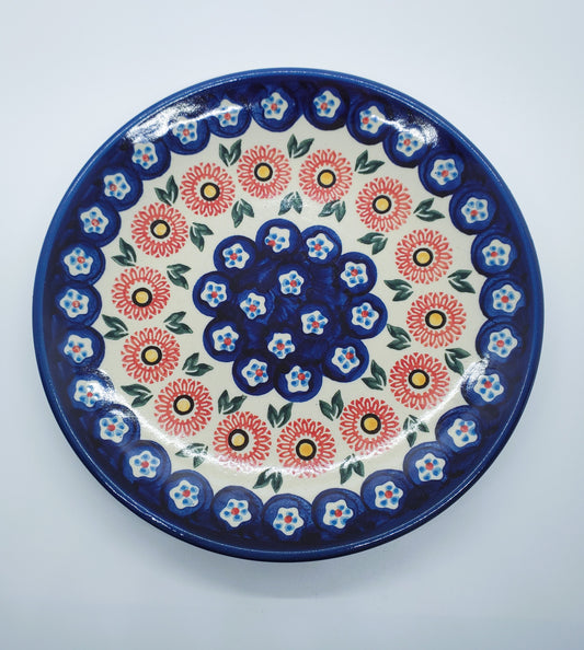 Polish Pottery Snack Plate Cookies Hand Painted